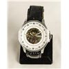 Image 1 : Contemporary Skeleton Stainless Steel Watch