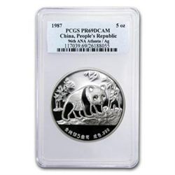 1987 5 oz Silver Panda Proof - 96th