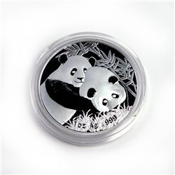 Chinese Silver Panda 1 oz 2012 - Singapore Int'l Coin F