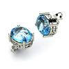 Image 1 : Aqua Marine 3.50ctw Earring 14kt White Gold