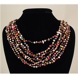 464.08CTW MULTI-COLOR FRESHWATER PEARL NECKLACE