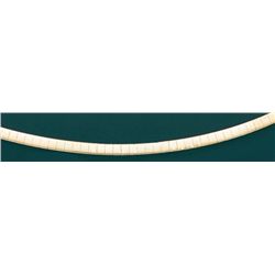 OMEGA NECKLACES REVERSIBLE 3mm 18in. 14.7 grs 14kt Y Go