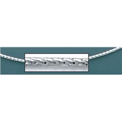 OMEGA NECKLACES 1.2mm 17in. 5.7 grs 14kt W Gold