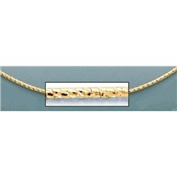 OMEGA NECKLACES 1.2mm 17in. 5.6 grs 14kt Y Gold