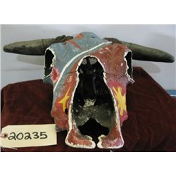 Native American Hand Painted Steer Skull.