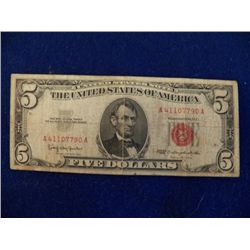 1963 Red Seal Five Dollar