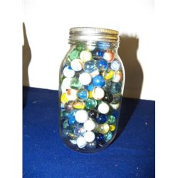 Quart Jar Marbles