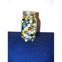 Quart Jar Marbles