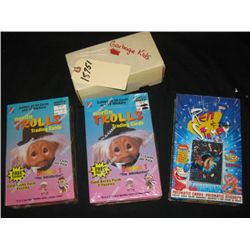 2 Boxes Troll Trading Cards, 1- box Ren and Stimpy