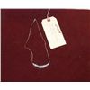 Image 1 : 17" SILVER Pendent Necklace