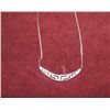 Image 4 : 17" SILVER Pendent Necklace