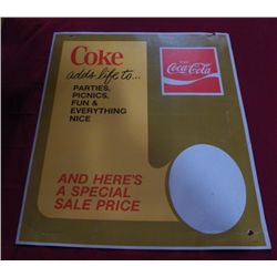 Vintage Coke Special Sale Price Sign