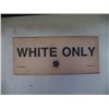 Image 1 : Railroad White Only Sign