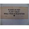 Image 1 : Railroad Toilet Sign