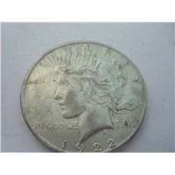 1922-S SILVER PEACE DOLLAR
