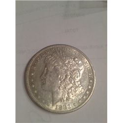 1883-S MORGAN SILVER DOLLAR AU-50