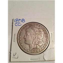 1878 CC MORGAN SILVER DOLLAR