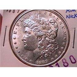 1889 Morgan Dollar AU55 Rim Nick