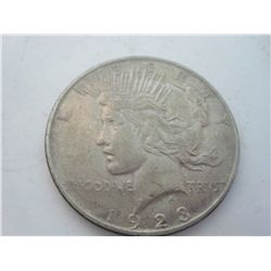 1923-S SILVER PEACE DOLLAR