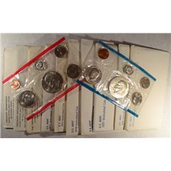 MINT SETS OF THE 70'S 1970 -1979 - 10 SETS IN ORIGINAL MINT PACKAGING