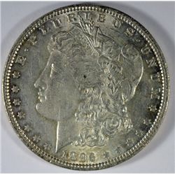 1896 MORGAN SILVER DOLLAR, MS-61