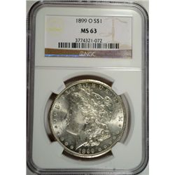 1899-O MORGAN DOLLAR NGC MS63 WHITE