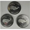 Image 2 : 3 1960'S NANTUCKET ISLAND WHALE MONEY ALUMINUM CH BU