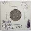 Image 1 : 1890 SEATED LIBERTY DIME VF