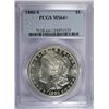 Image 1 : 1880-S MORGAN SILVER DOLLAR, PCGS MS-64+  "LOOKS 65"