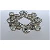 Image 3 : Vintage Rhinestone Brooch/Pin 1.5" in diameter Excellent Condition Circa 1940's-