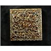 Image 1 : Vintage Goldtone Square Compact