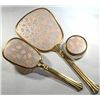 Image 1 : Vintage Vanity Set Brush and Mirror and Jar