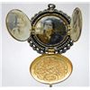Image 2 : Vintage Locket with three hinged picture frames.Brass & other metal. Circa 1930s
