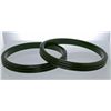Image 1 : Lot of 2 Green Bakelite Bangle Bracelets