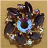 Image 2 : Vintage Compact with Rhinestones, Near Mint Condition. SF Co. 5th Avenue.