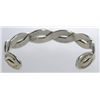 Image 3 : Vintage Signed L.Blake Silver Native American Bracelet. Excellent Condition.