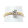 Image 1 : Estate 10K Diamond Ring, Diamond is Round with an estimated weight of