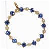 Image 1 : Vintage Circle Pendant with Seed Pearls and Sapphires 1" in diam.
