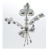 Image 2 : Vintage Blue Rhinestone Pin.