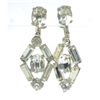 Image 2 : Vintage Rhinestone Earrings and Rhinestone Pin.