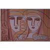 Image 1 : Abiezer Agudelo, (Colombian 20th Century), "Serea En Espacialidad", mixed media on canvas. Accompani