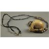 Image 2 : Early 19th Century finely carved Ivory Skull Netsuke with unknown signature and a later dated neckla