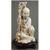 Image 3 : Pair of Chinese Carved Ivory Figures.  Each is: [13.3 (oz), 7 (in), 3.5 (in), 3 (in)]