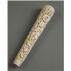 Image 1 : Very fine Chinese Carved Ivory Parasol handle. [2.4 (oz), 5.75 (in), 1 (in), 1 (in)]