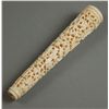 Image 2 : Very fine Chinese Carved Ivory Parasol handle. [2.4 (oz), 5.75 (in), 1 (in), 1 (in)]