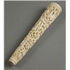 Image 3 : Very fine Chinese Carved Ivory Parasol handle. [2.4 (oz), 5.75 (in), 1 (in), 1 (in)]