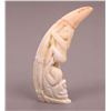Image 2 : Baby Ivory Tooth carving of a fisherman.  1 side is erotic. [1.10 (oz),3.25 (in),0.75 (in),1.75(in)]