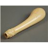 Image 1 : Ivory Cane or Umbrella handle with carved tip. [3.1 (oz), 5.25 (in), 1.5 (in), 1 (in)]