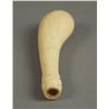 Image 3 : Ivory Cane or Umbrella handle with carved tip. [3.1 (oz), 5.25 (in), 1.5 (in), 1 (in)]
