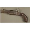 Image 1 : 19th Century Double Barrel Pin fire pistol with bayonette.  Two hidden triggers fold out when the ba